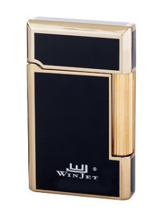 Winjet Palermo Premium flint lighter i sort/guld
