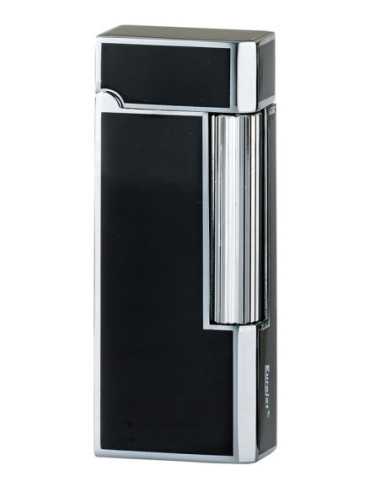 Eurojet Milano flint lighter i krom og sort farve