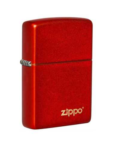 Zippo Metallic Red with Zippo Logo - Zippo lighter